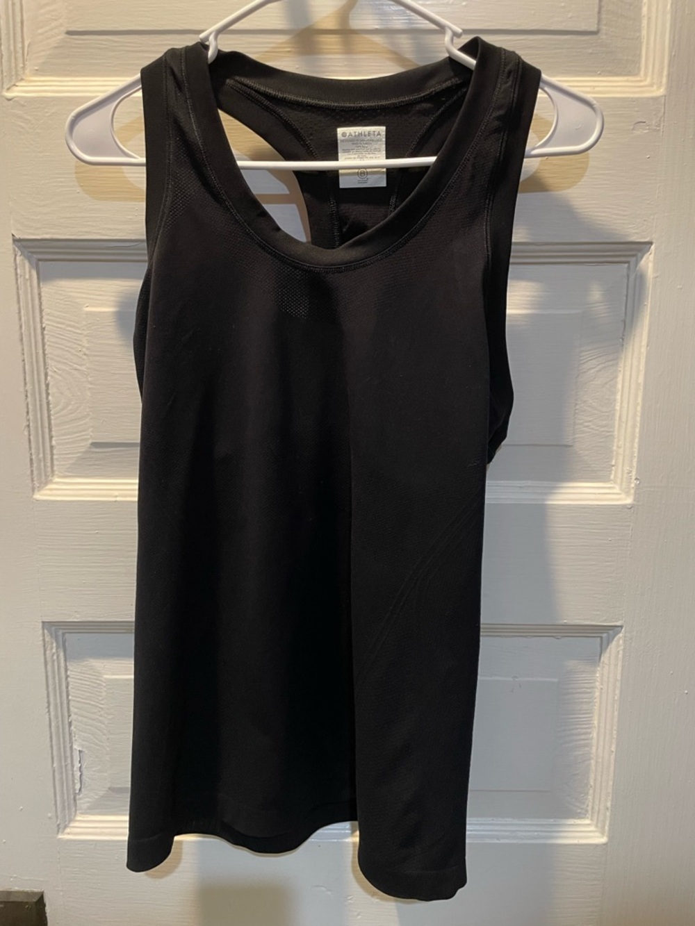 Black Athleta Momentum Seamless Tank, Size Medium